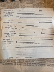 Vintage Checks/Receipt Bundles in sets of 9