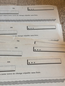 Vintage Checks/Receipt Bundles in sets of 9