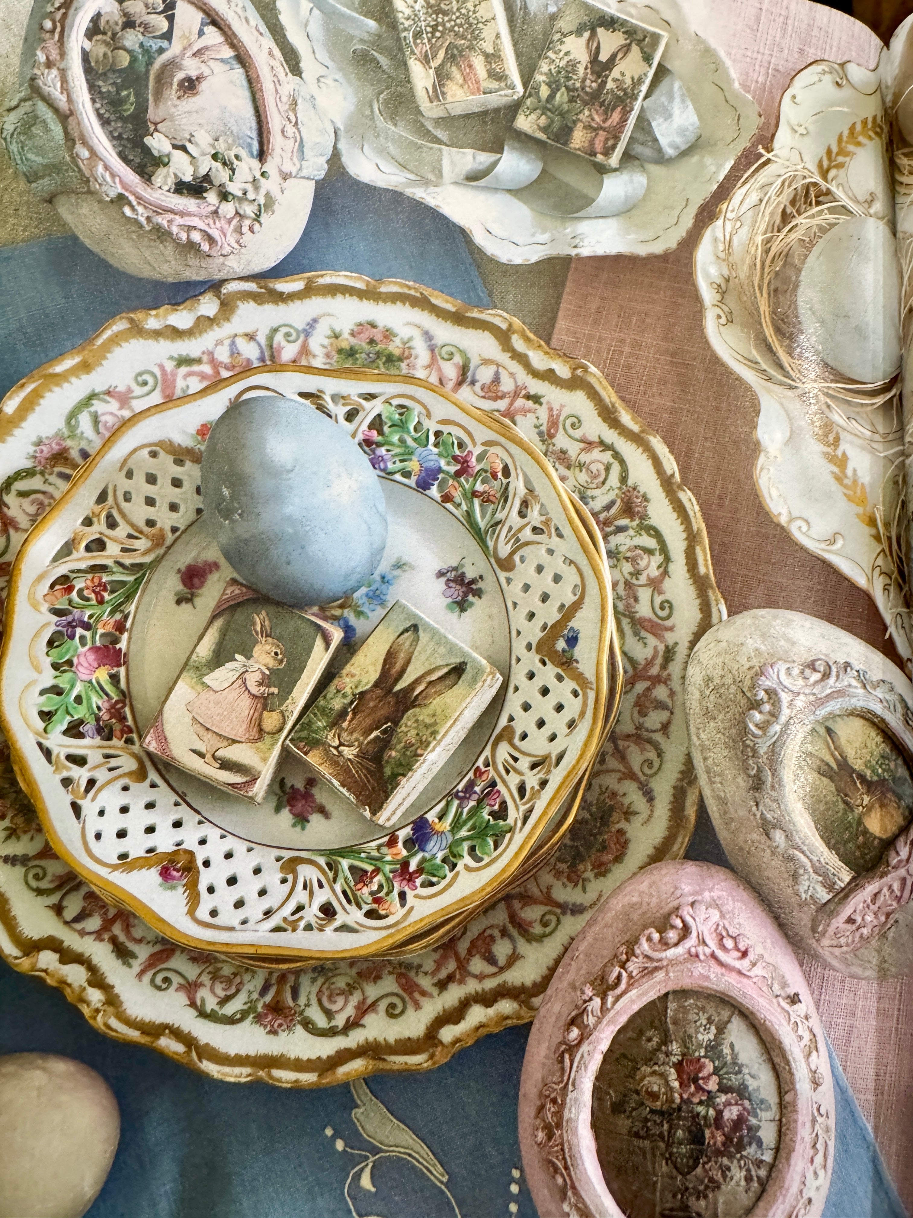 Large Paper Mache Eggs as seen in Victoria Magazine