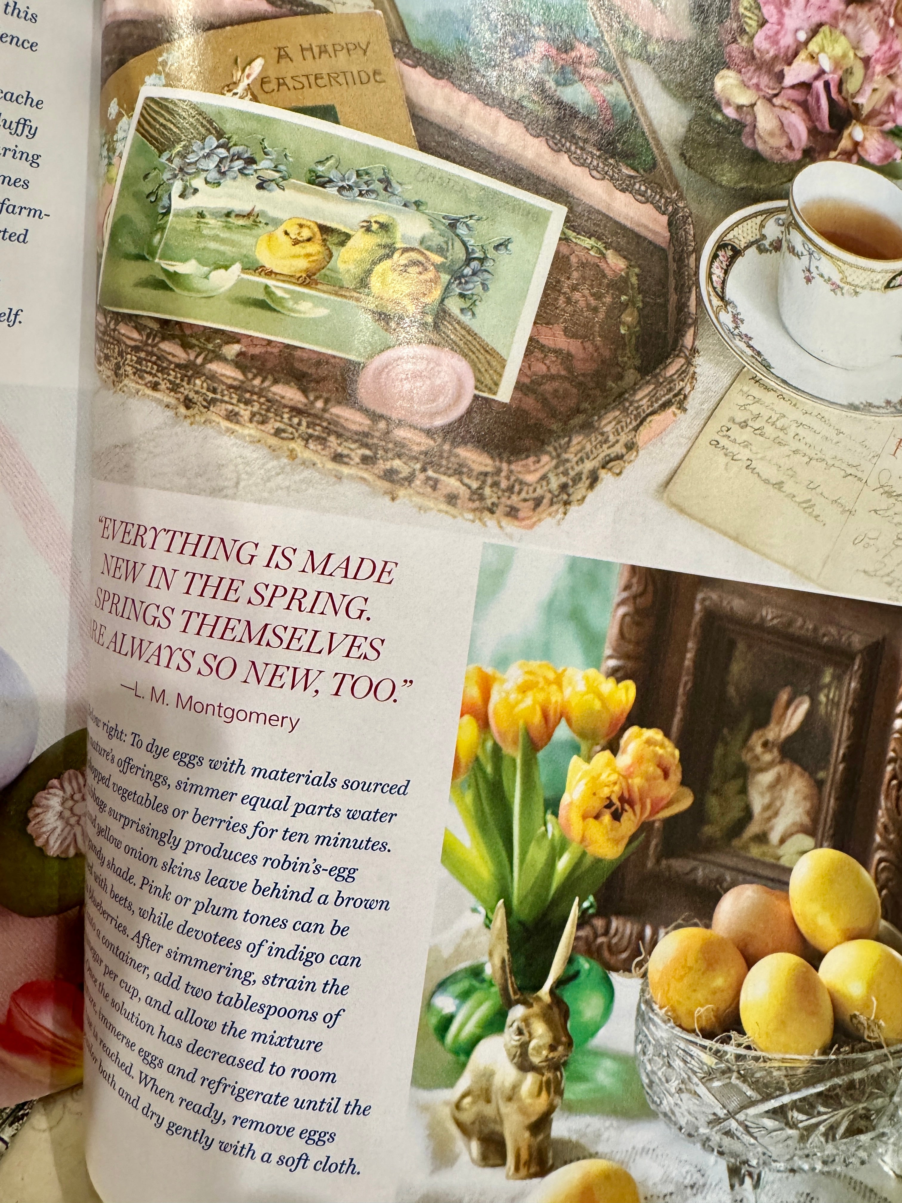 Large Paper Mache Eggs as seen in Victoria Magazine