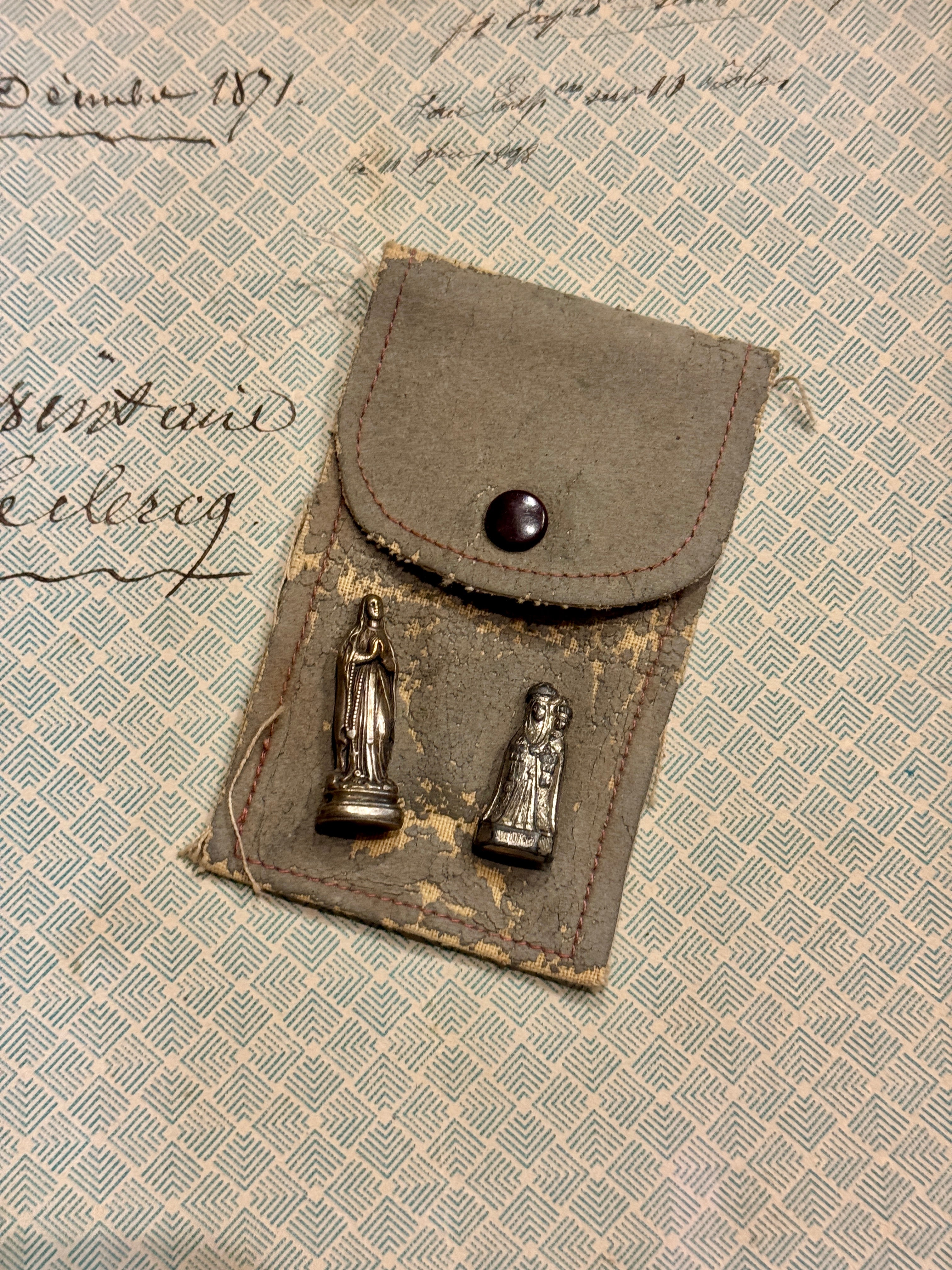 Antique and Vintage French Pocket Shrines