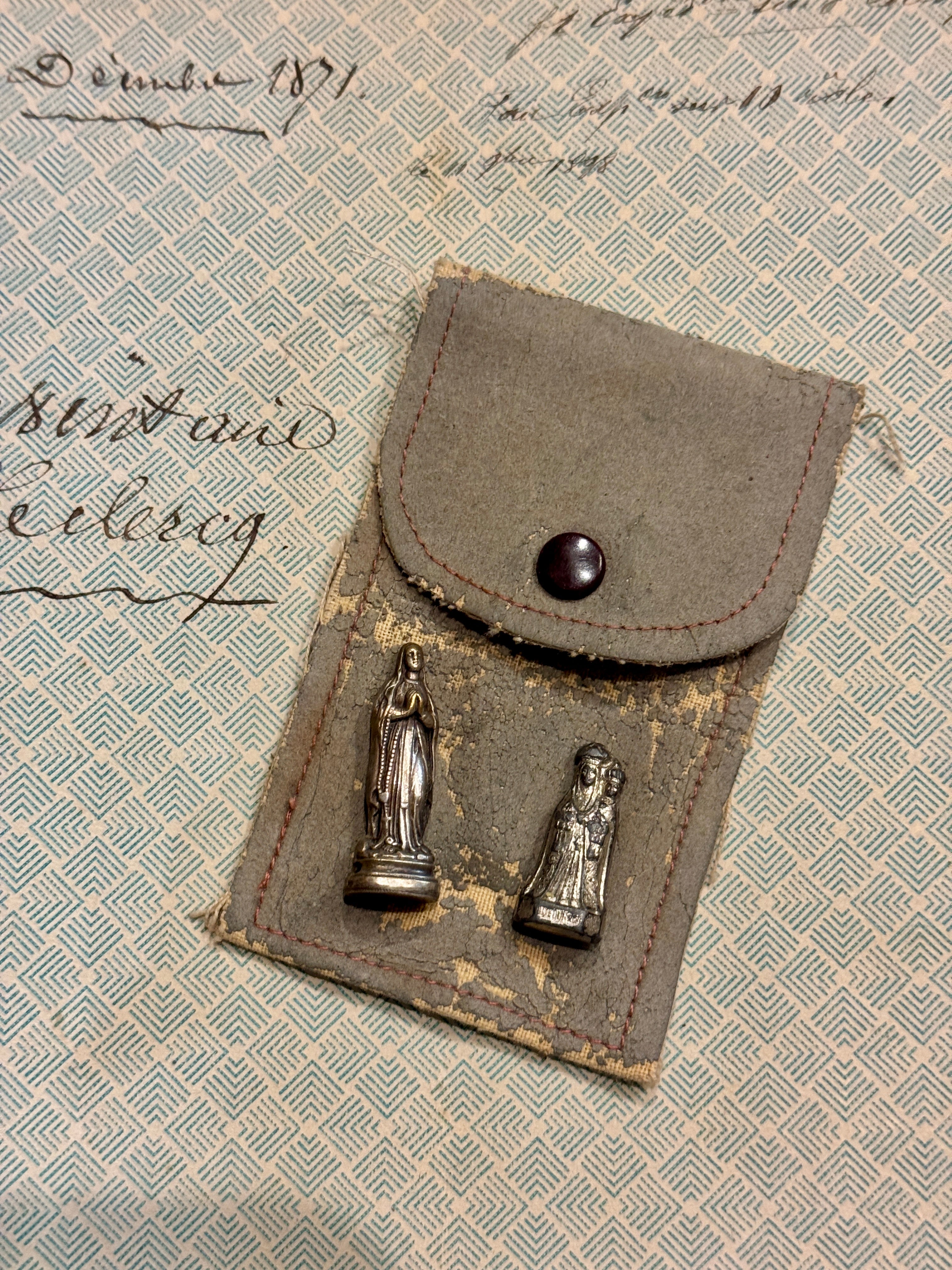 Antique and Vintage French Pocket Shrines