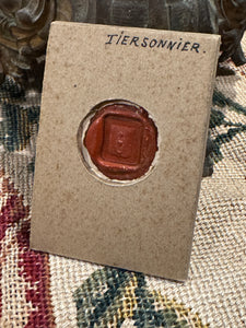Antique French Framed Wax Seal Impressions