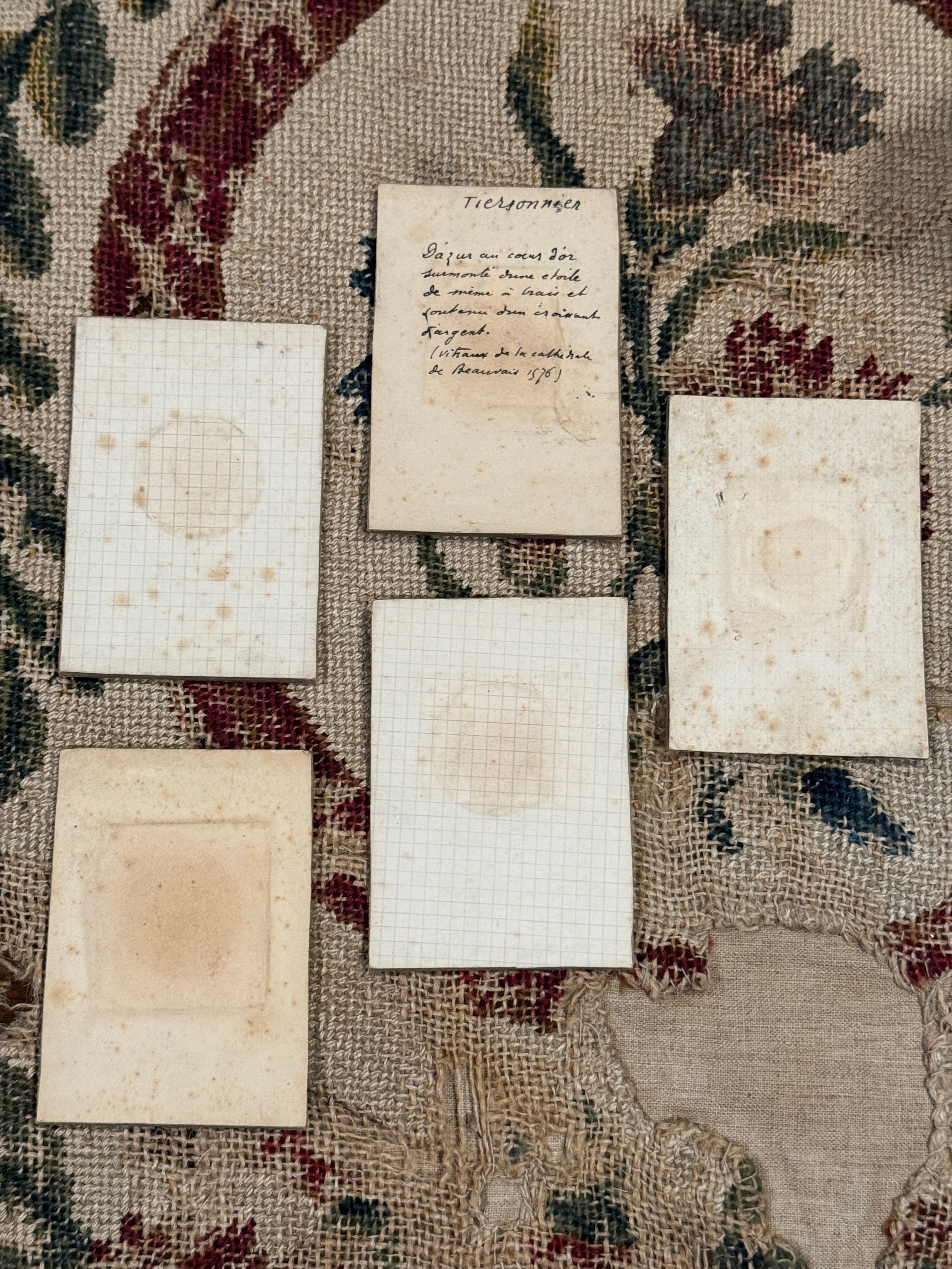 Antique French Framed Wax Seal Impressions