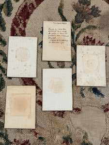 Antique French Framed Wax Seal Impressions