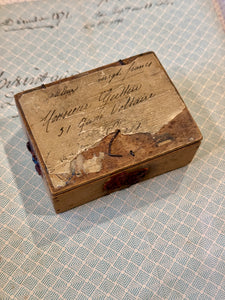 Antique French Boxes with Worn Red Seals