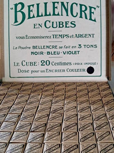 Antique French Bellencre Dry Ink Cubes