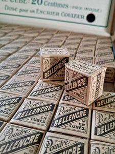 Antique French Bellencre Dry Ink Cubes
