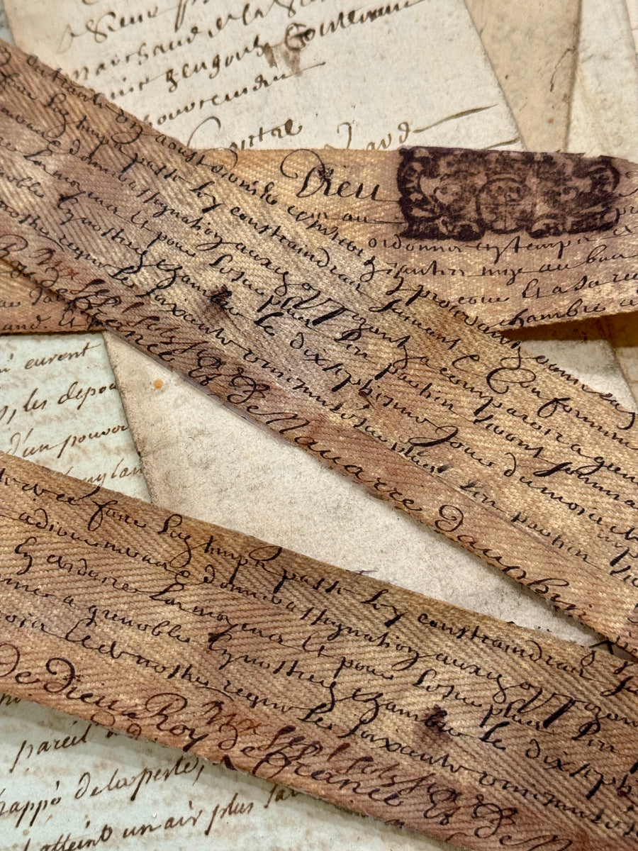 Exclusive Monahan Papers French Script Ribbon Trim