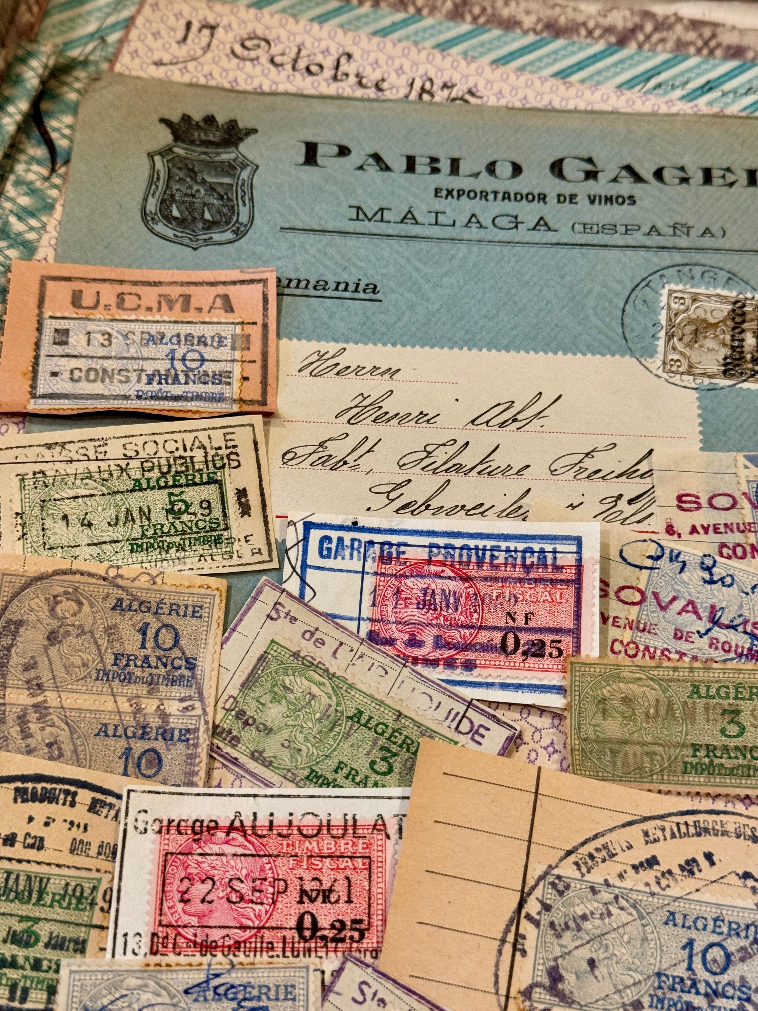 Antique Envelope with Stamps