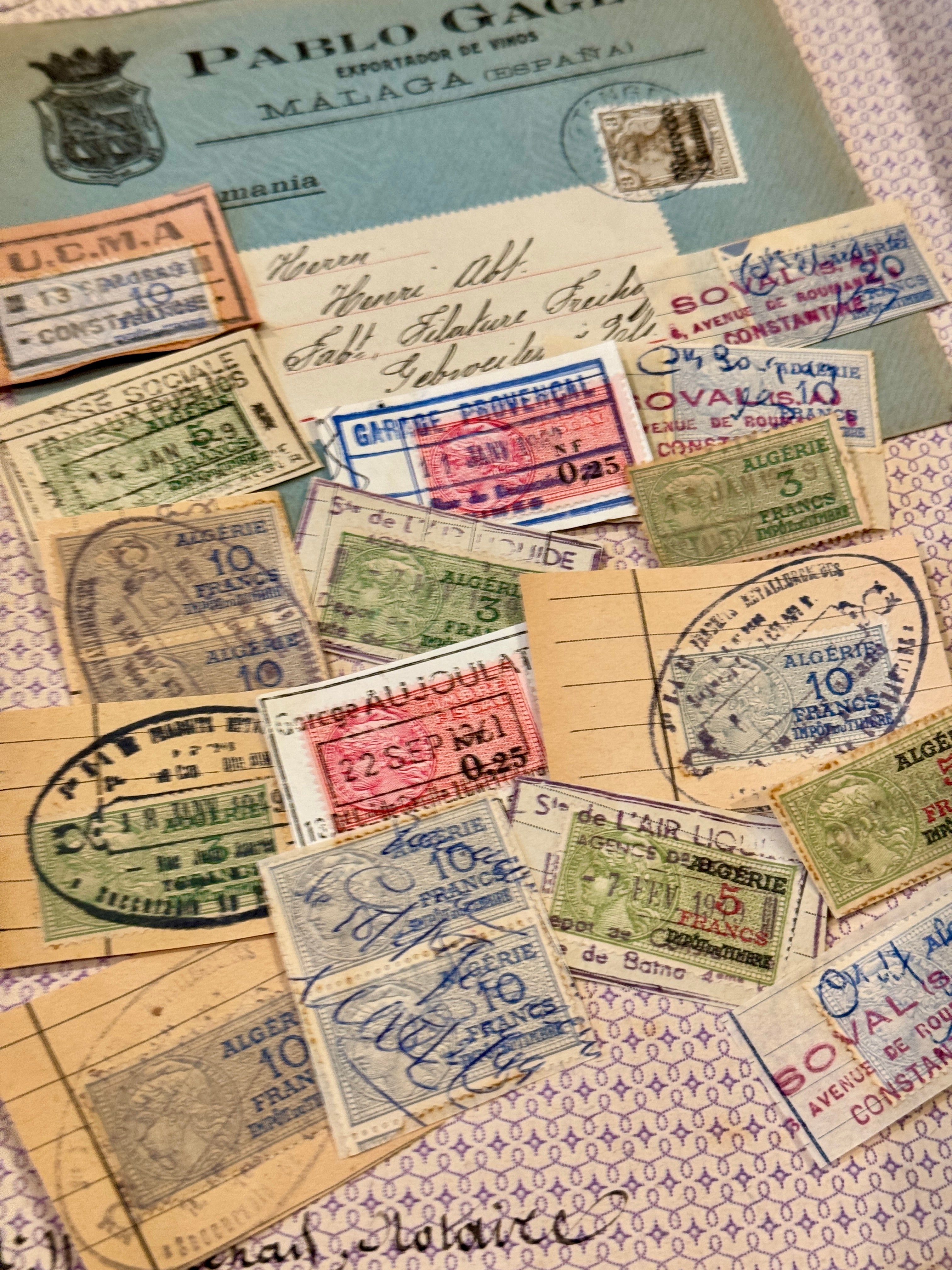 Antique Envelope with Stamps