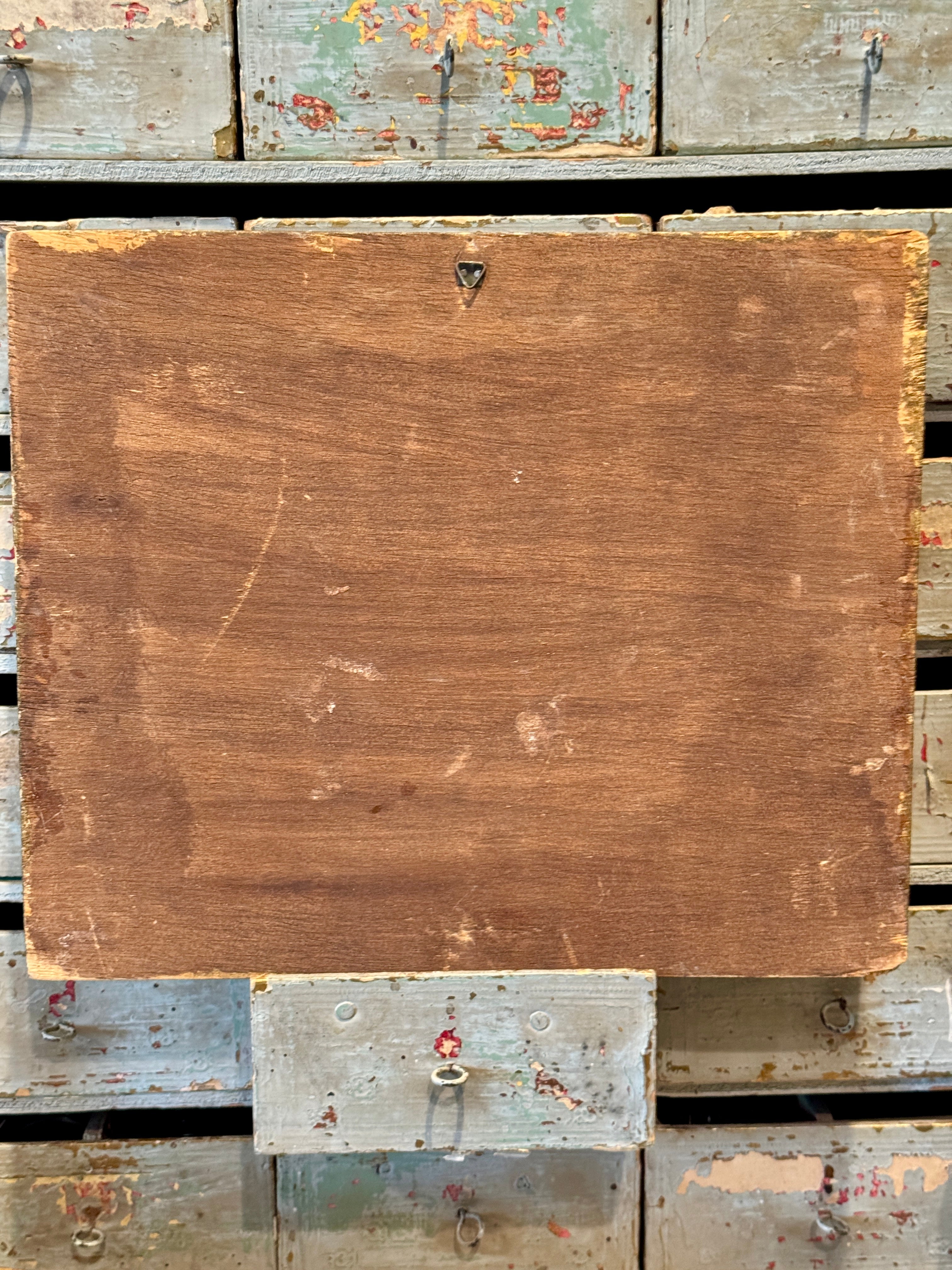 Italian Florentine Print on Wood Plaque