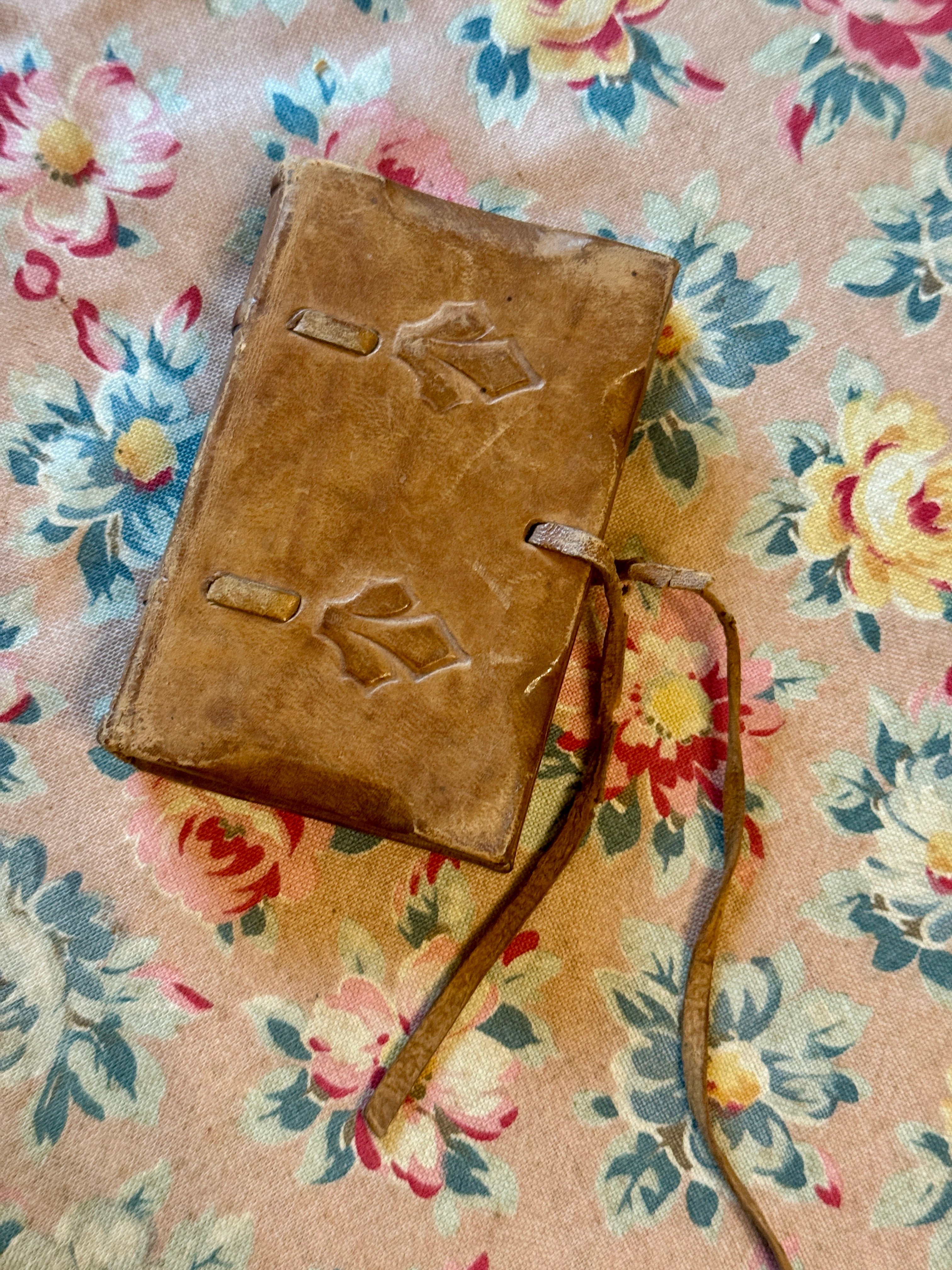 Miniature 1800s French Leather Book