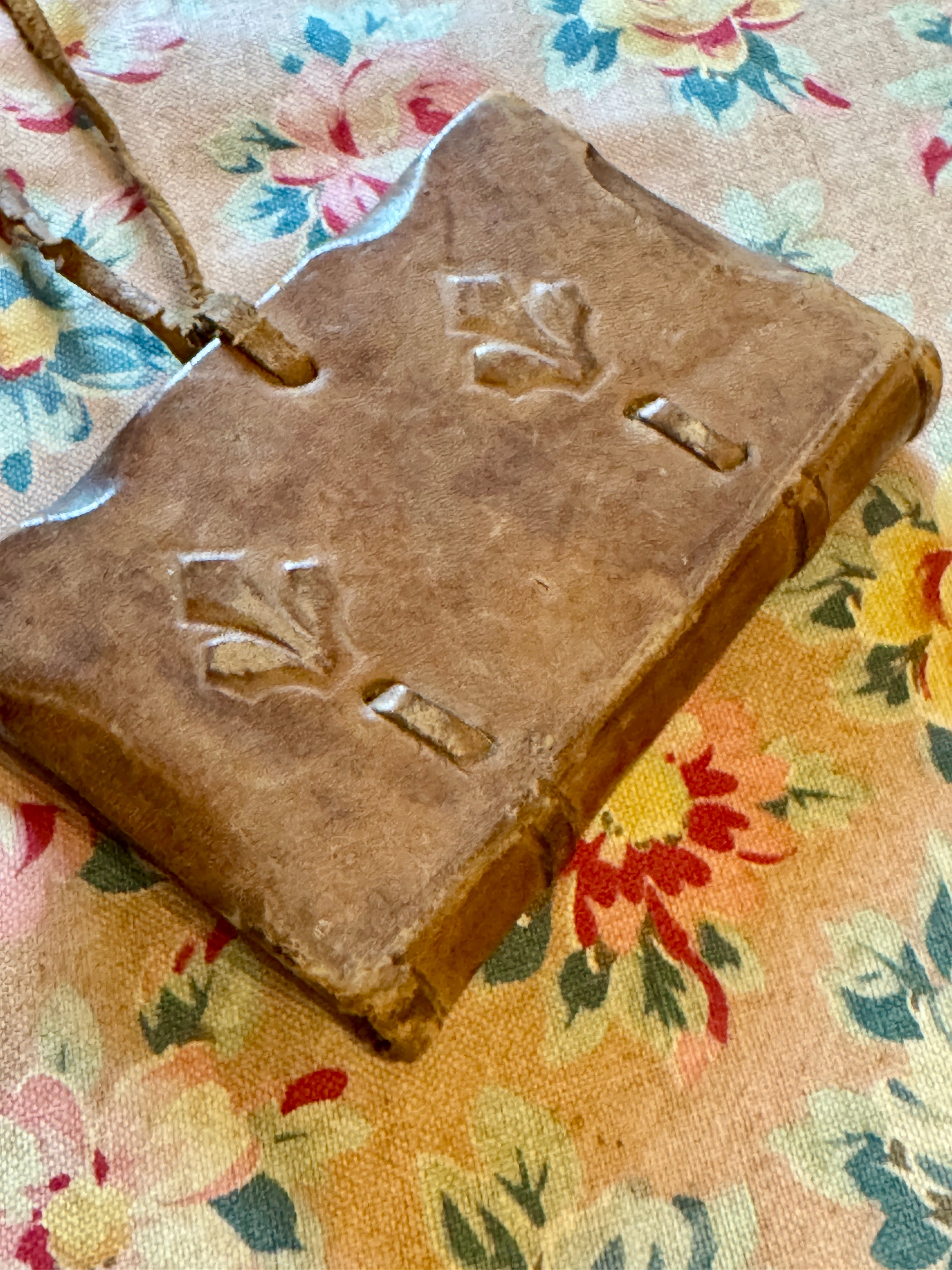 Miniature 1800s French Leather Book