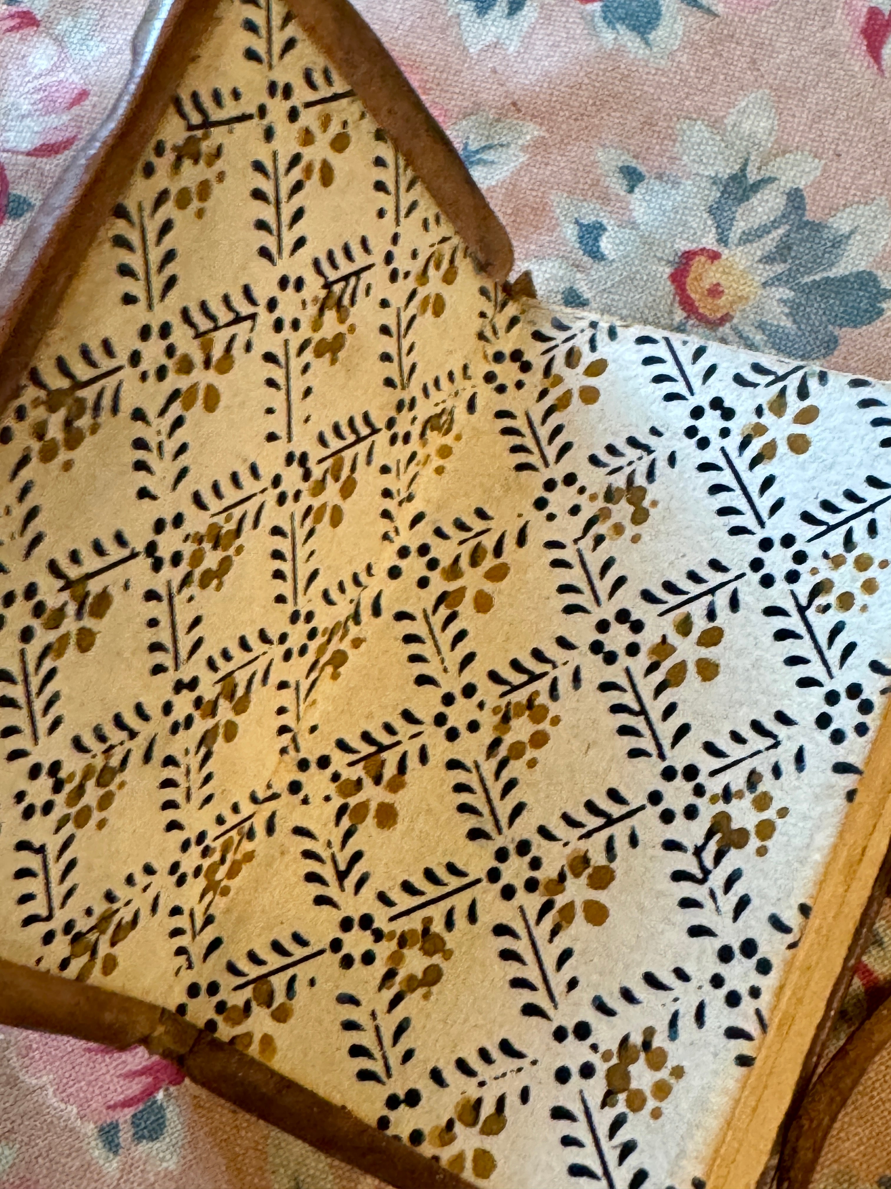 Miniature 1800s French Leather Book