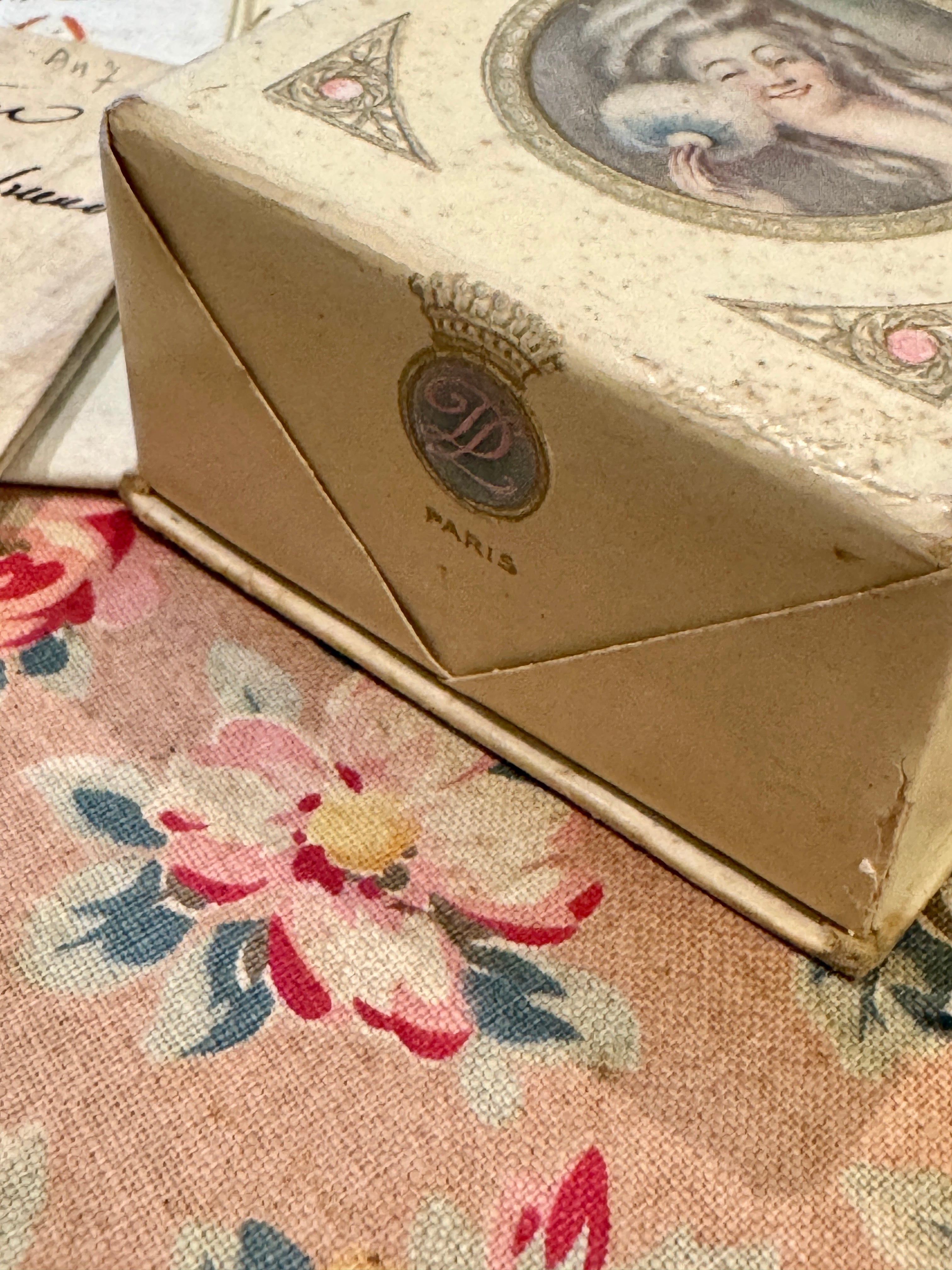 Rare 1920s French La Poudre De Luzy Box