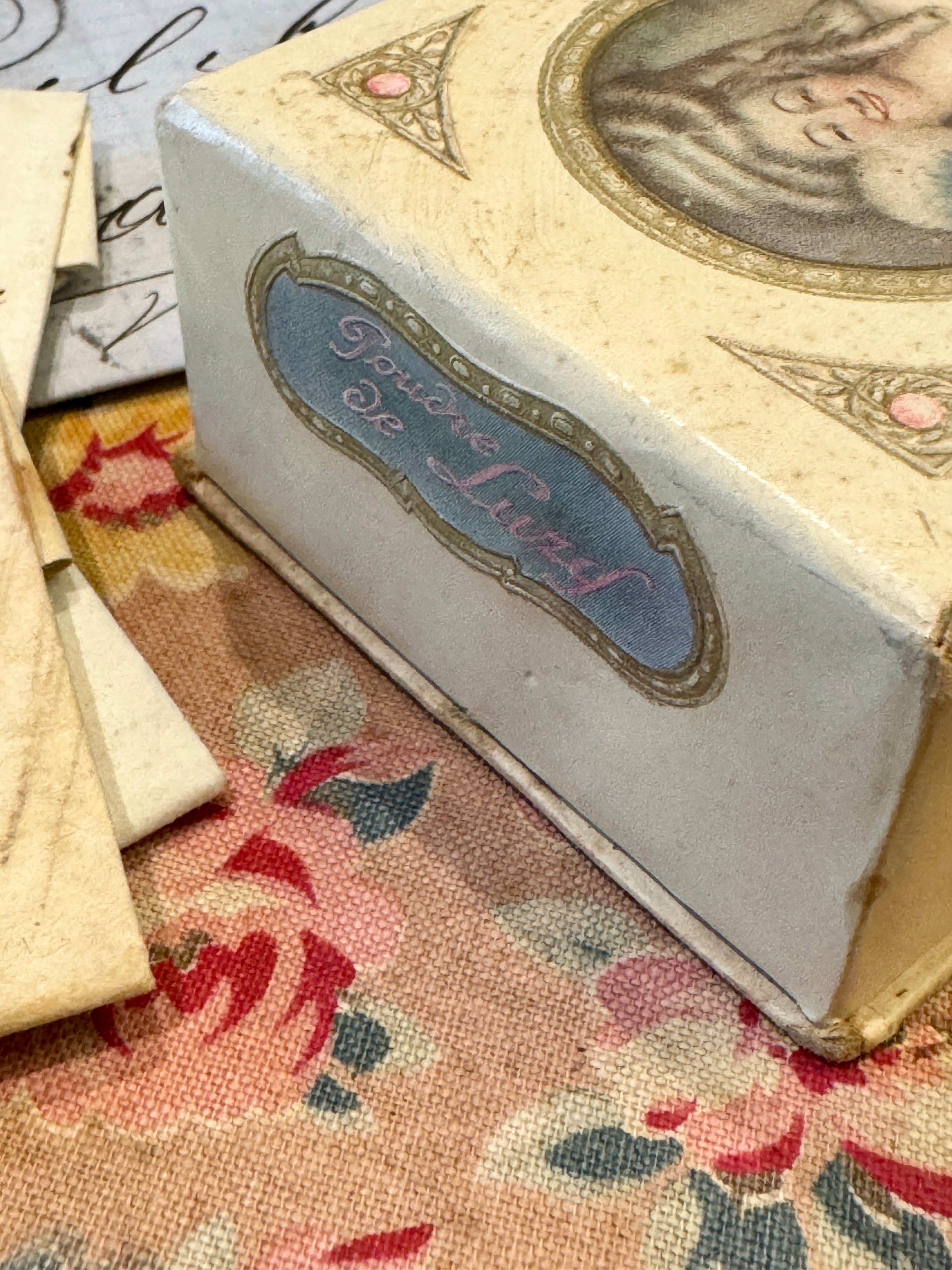 Rare 1920s French La Poudre De Luzy Box
