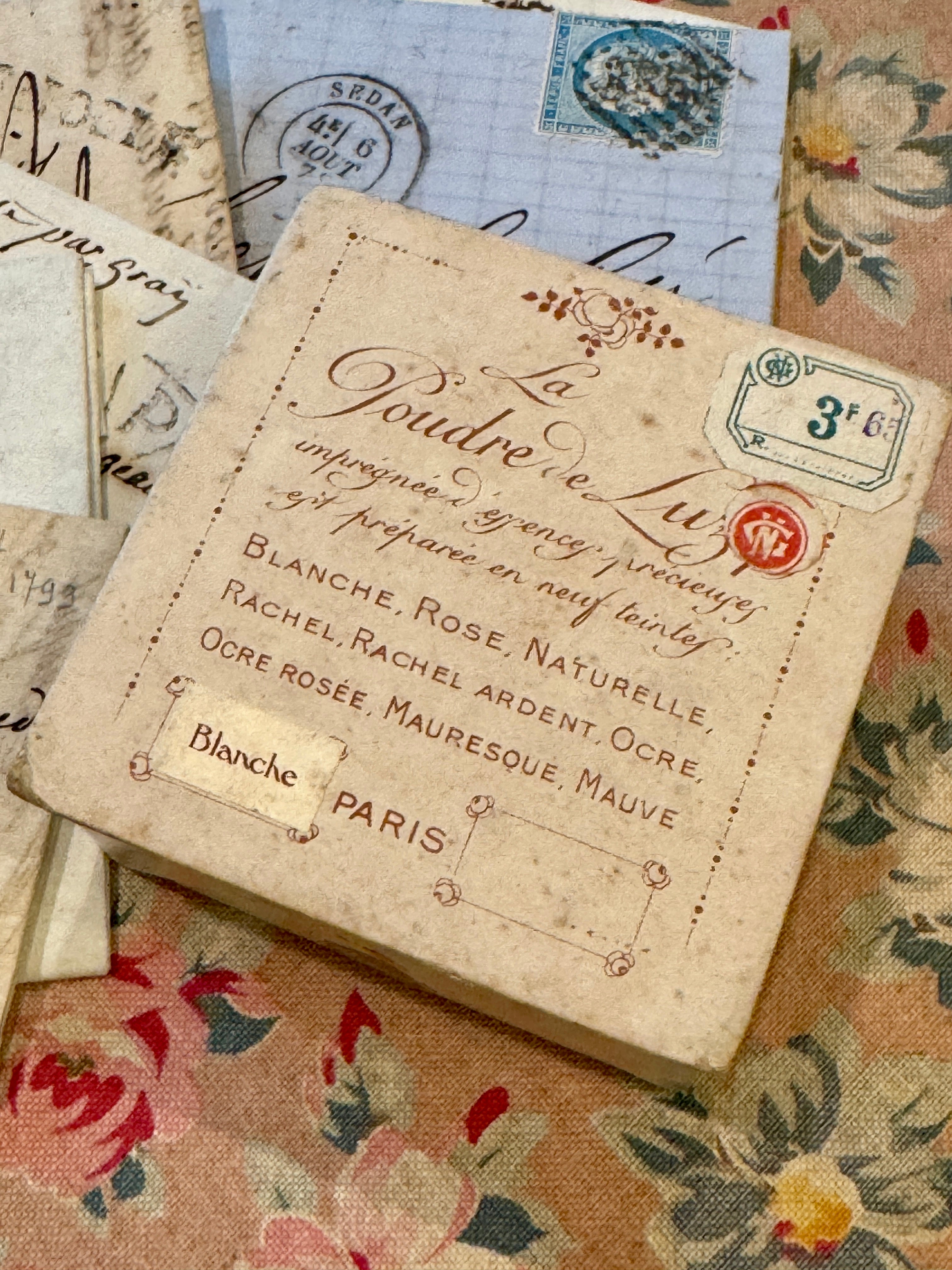 Rare 1920s French La Poudre De Luzy Box