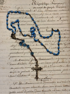 Antique French Rosary - ROS13B