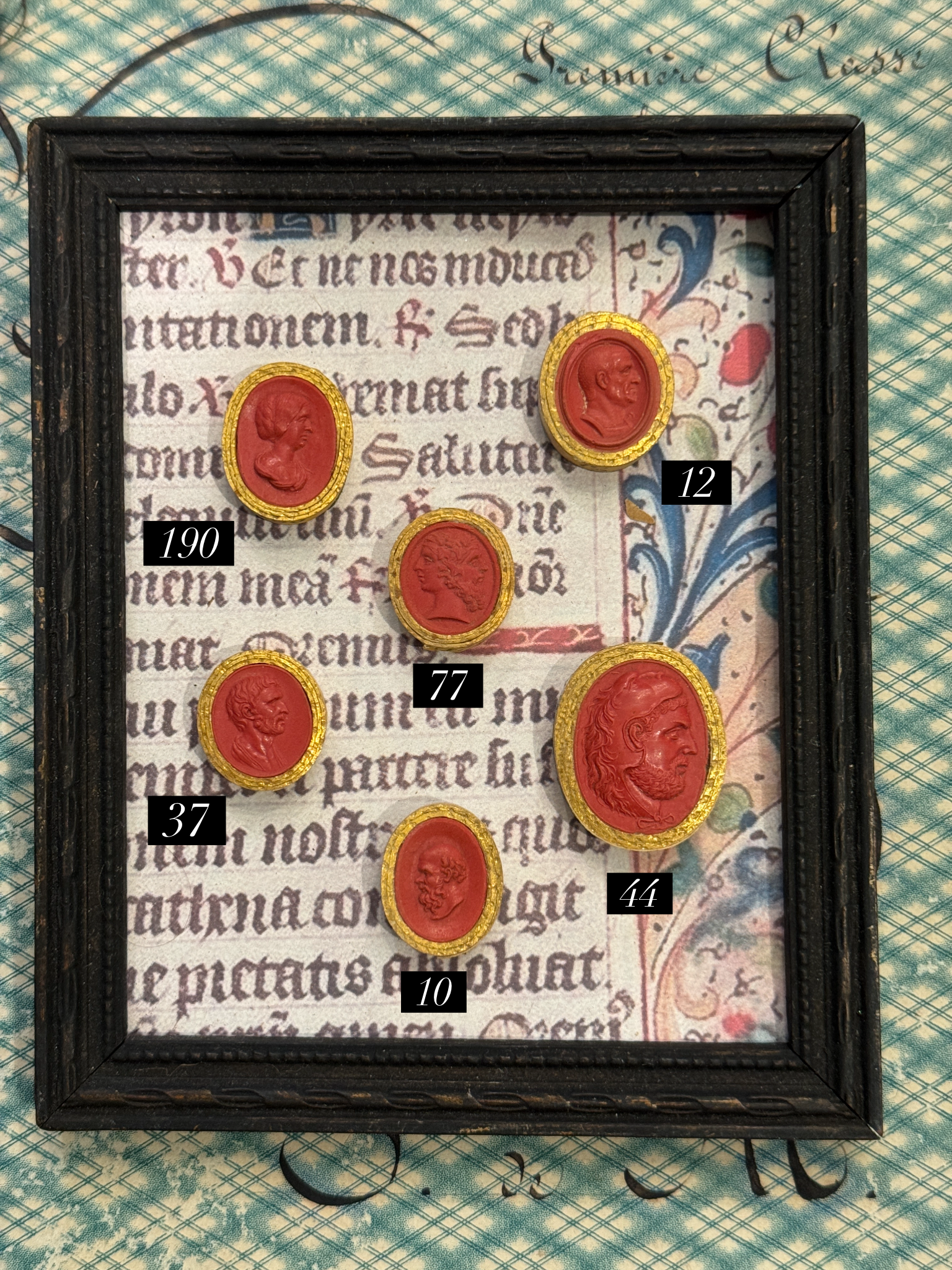 Rare Early 1800s Antique Red Sulfur Intaglios