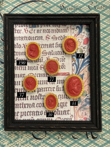 Rare Early 1800s Antique Red Sulfur Intaglios