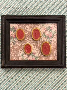 Rare Early 1800s Antique Red Sulfur Intaglios