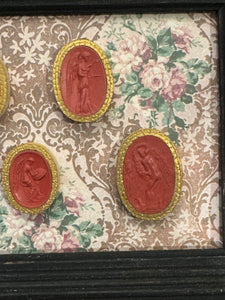 Rare Early 1800s Antique Red Sulfur Intaglios