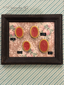 Rare Early 1800s Antique Red Sulfur Intaglios