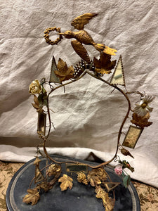 Antique 1800s French Globe De Mariee' Wedding Stand