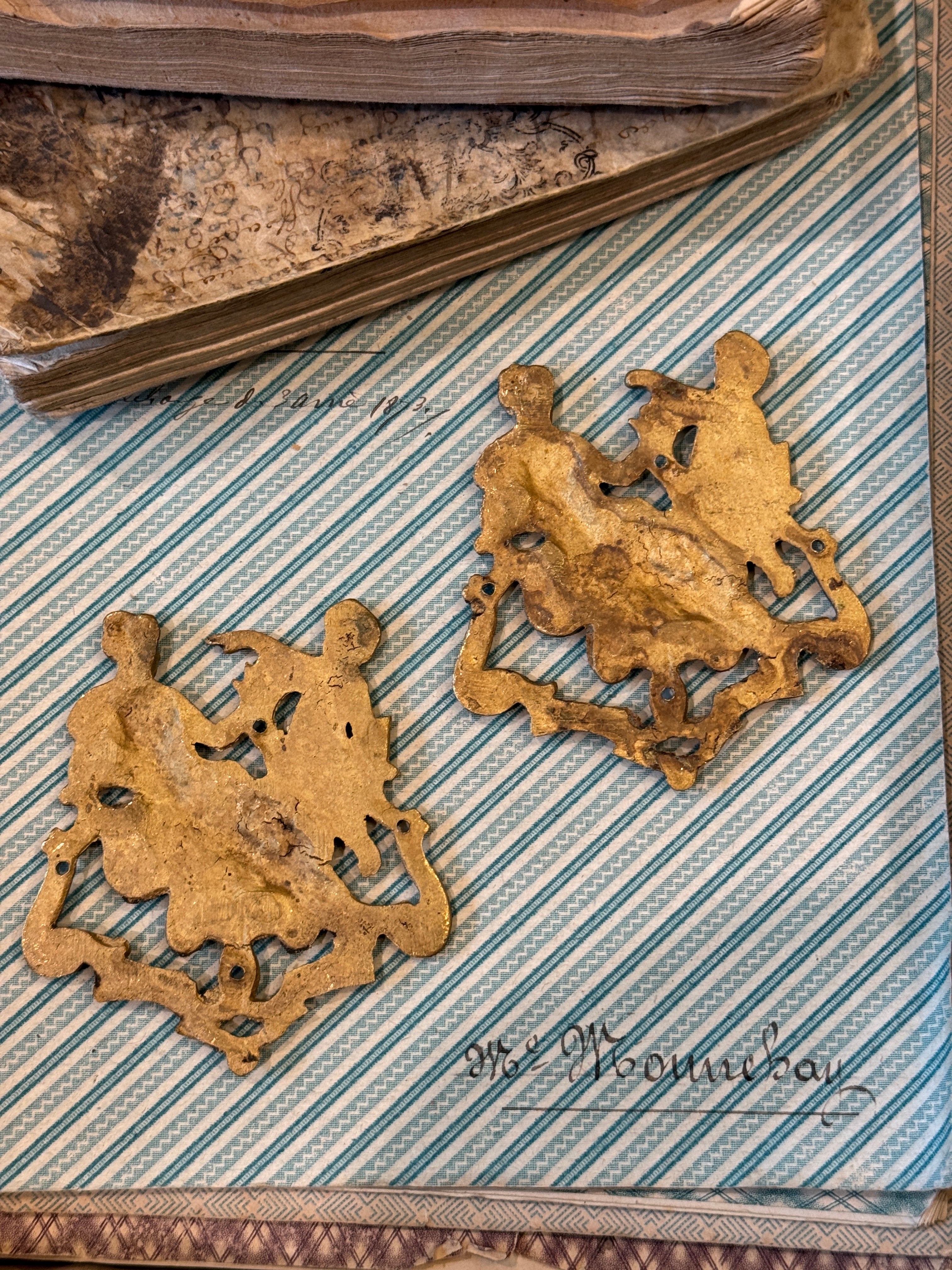 Antique 1800s Ormolu Mounts