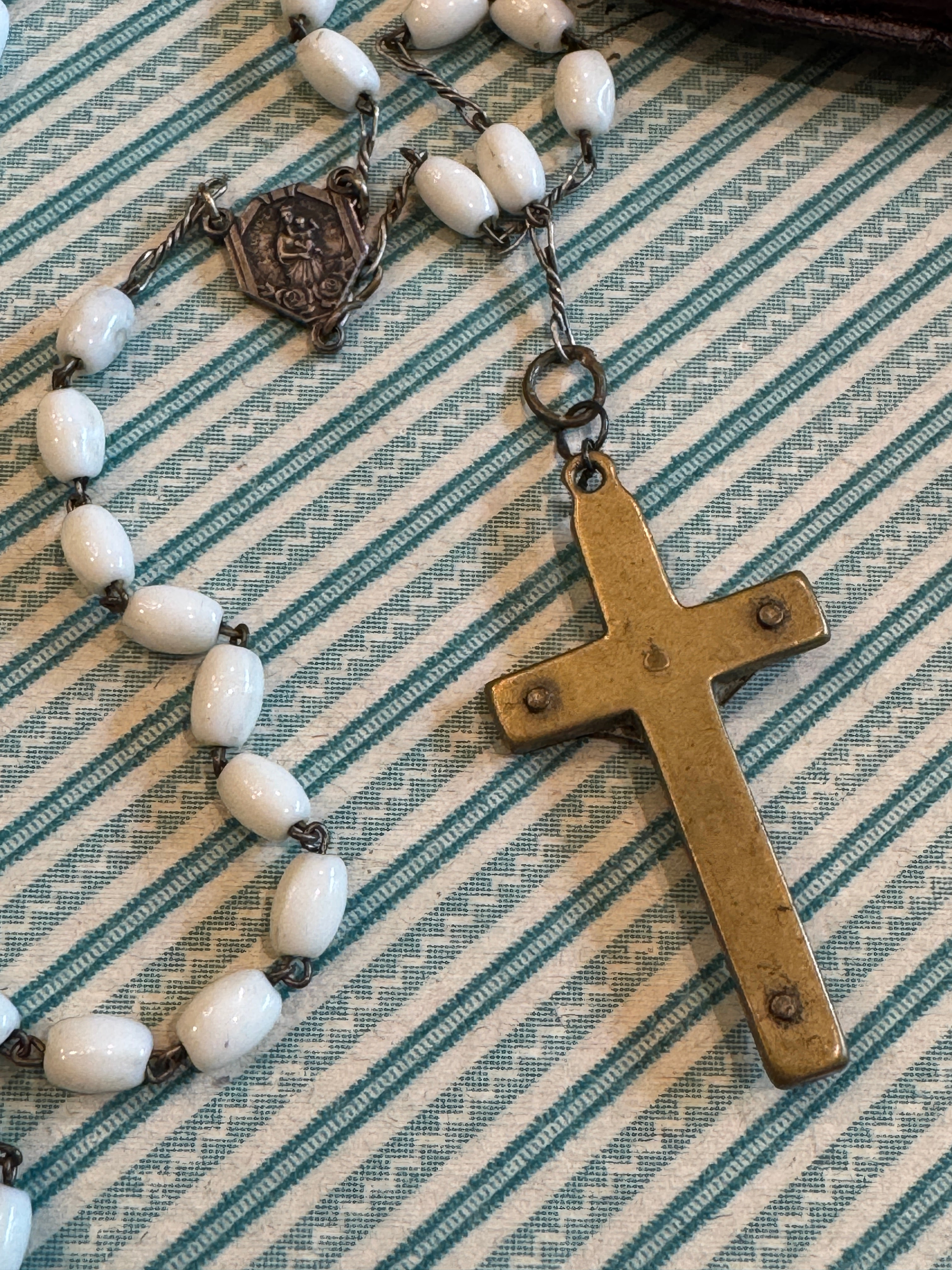 Antique French Rosary in case  - ROS15A