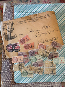 Antique TURNVEREIN Envelope with French Stamps