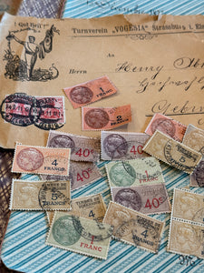 Antique TURNVEREIN Envelope with French Stamps