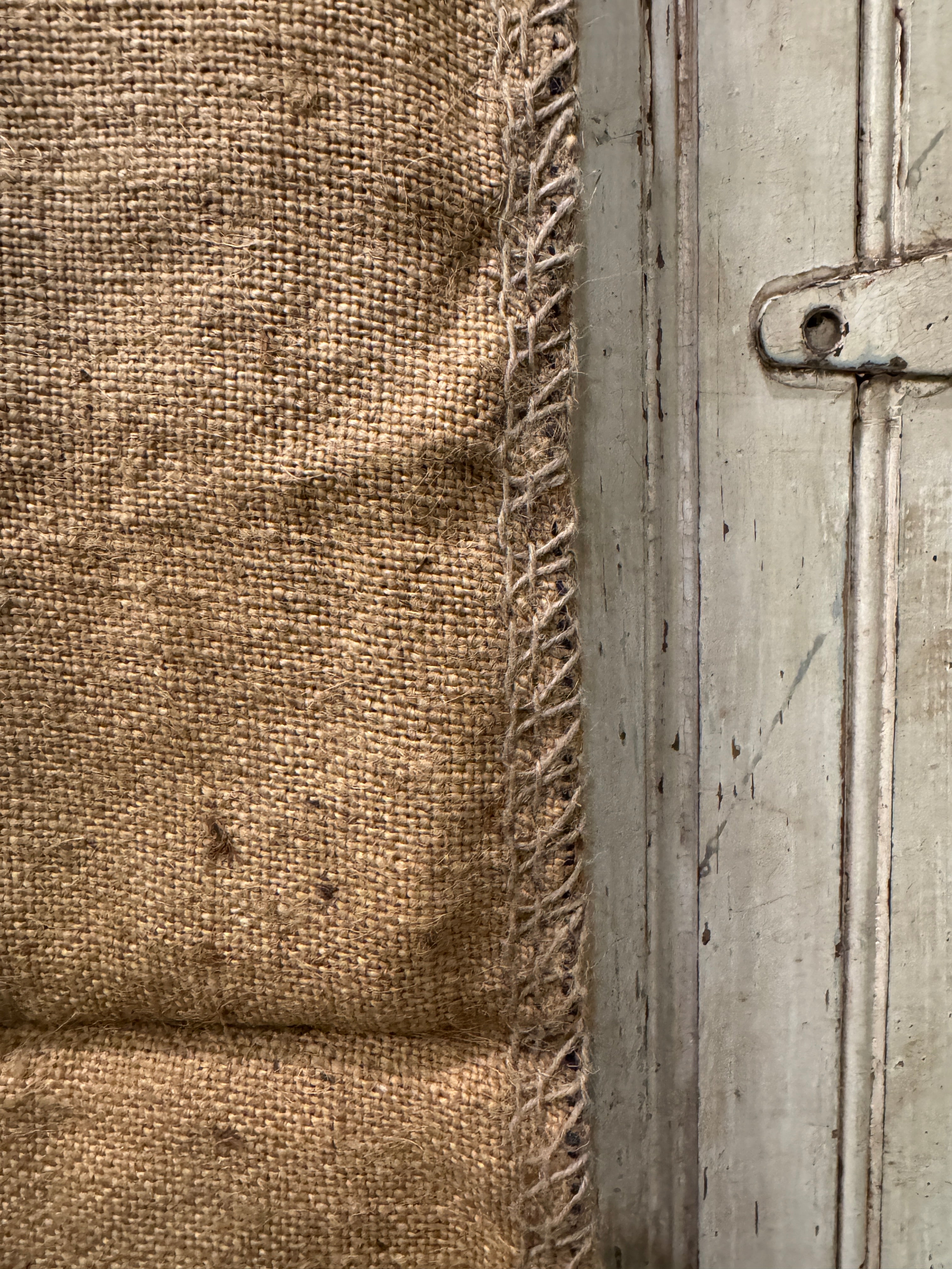 Antique 19th Century French "PARIS" Linen and Hemp Sack