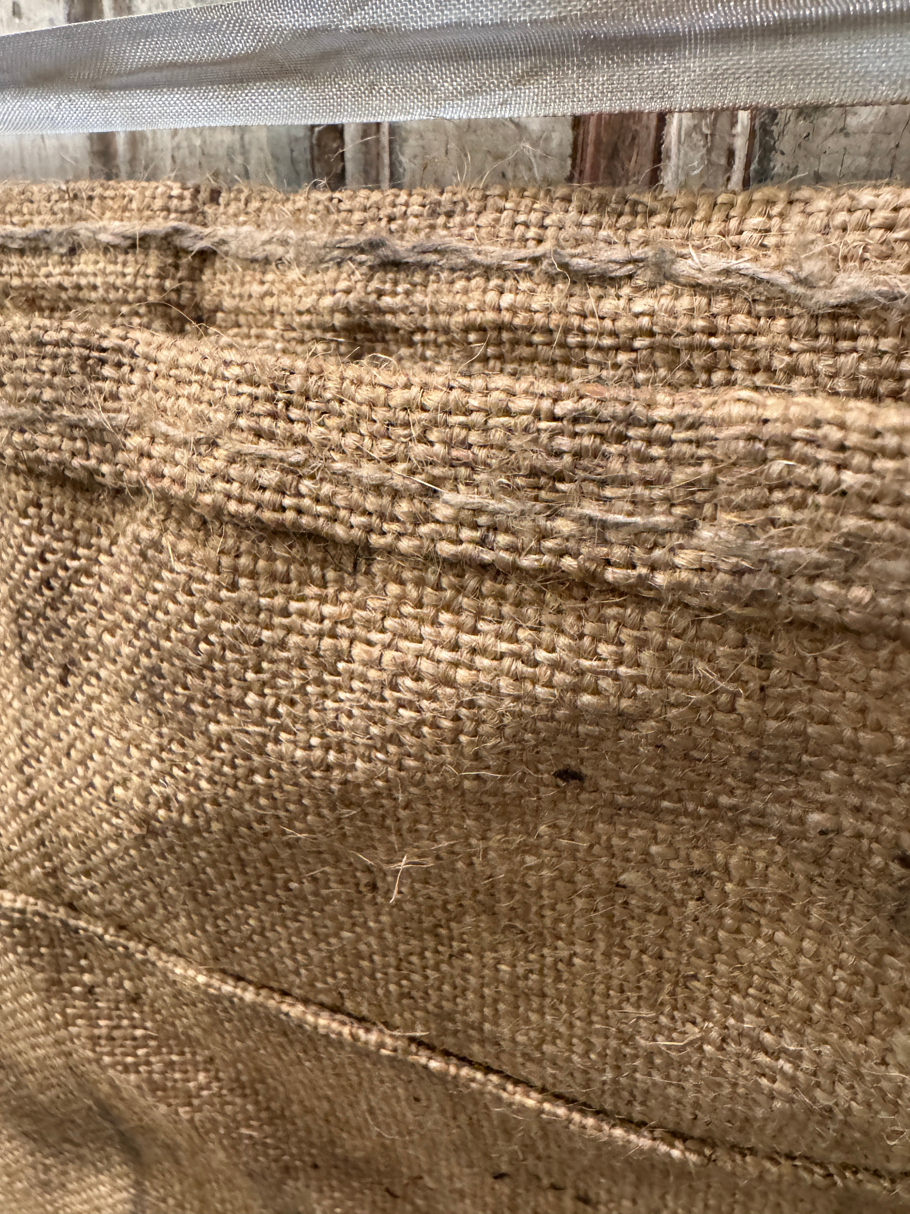 Antique 19th Century French "PARIS" Linen and Hemp Sack