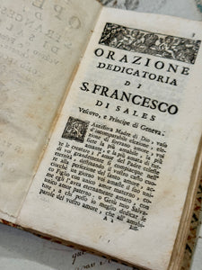 Antique Italian 1748 Papier Dominote Book