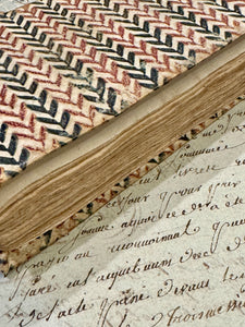Antique Italian 1748 Papier Dominote Book