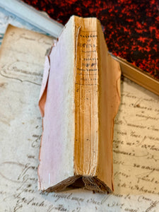Darling Antique Pink Deckled Edge French Book