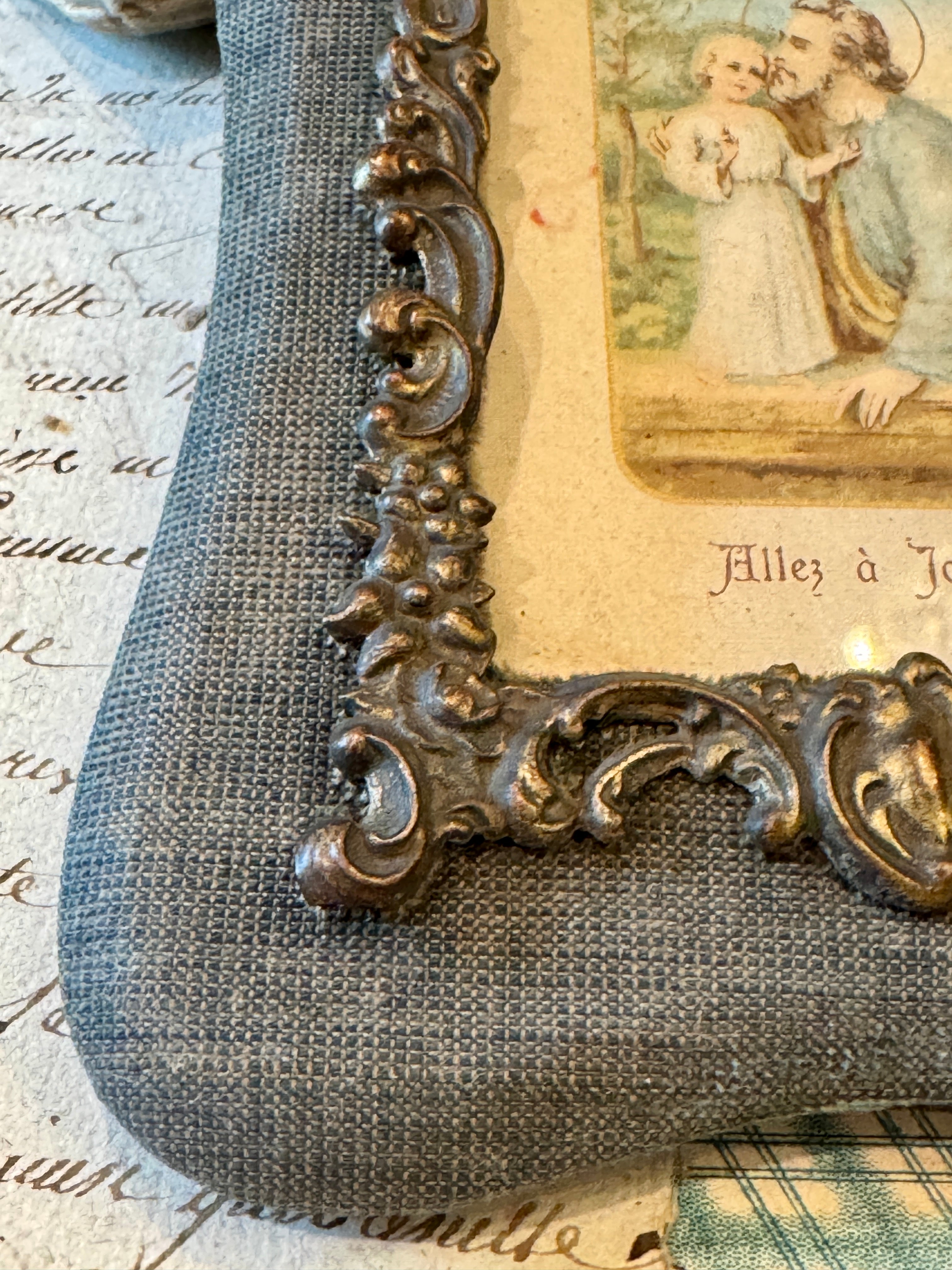 1800s French Religious Icon "Allez A Joseph"