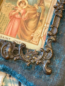 1800s French Religious Icon "Saint Joseph"