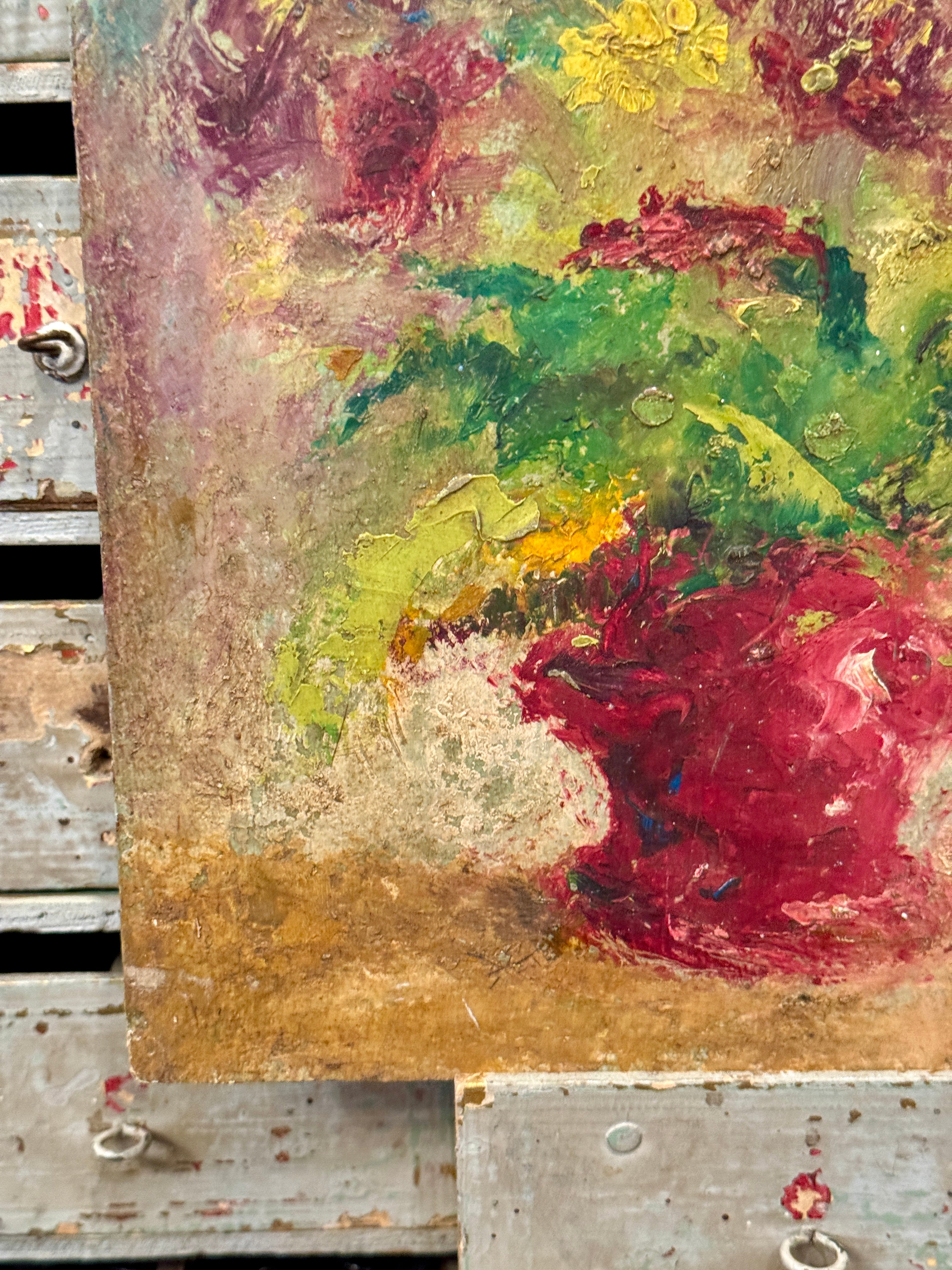 Original Antique French Botanical Painting