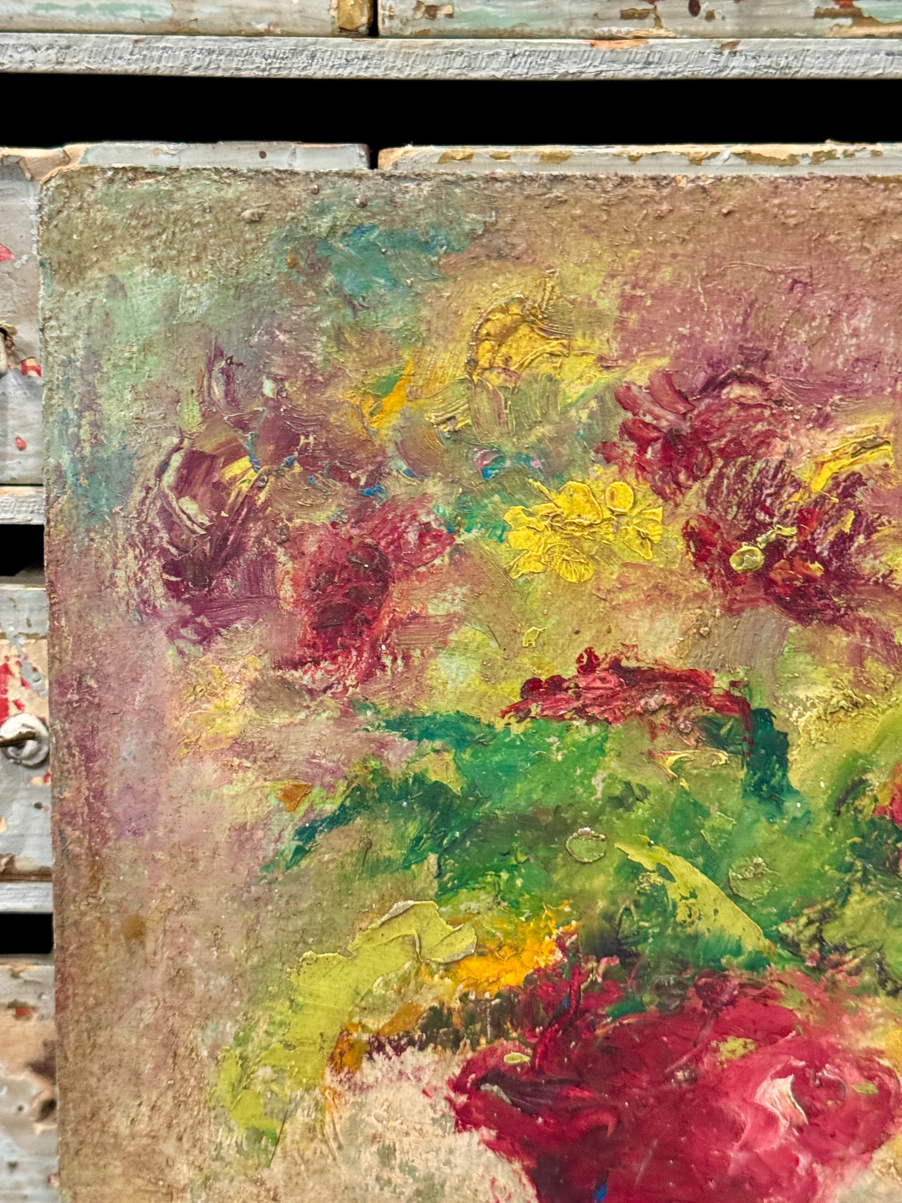 Original Antique French Botanical Painting