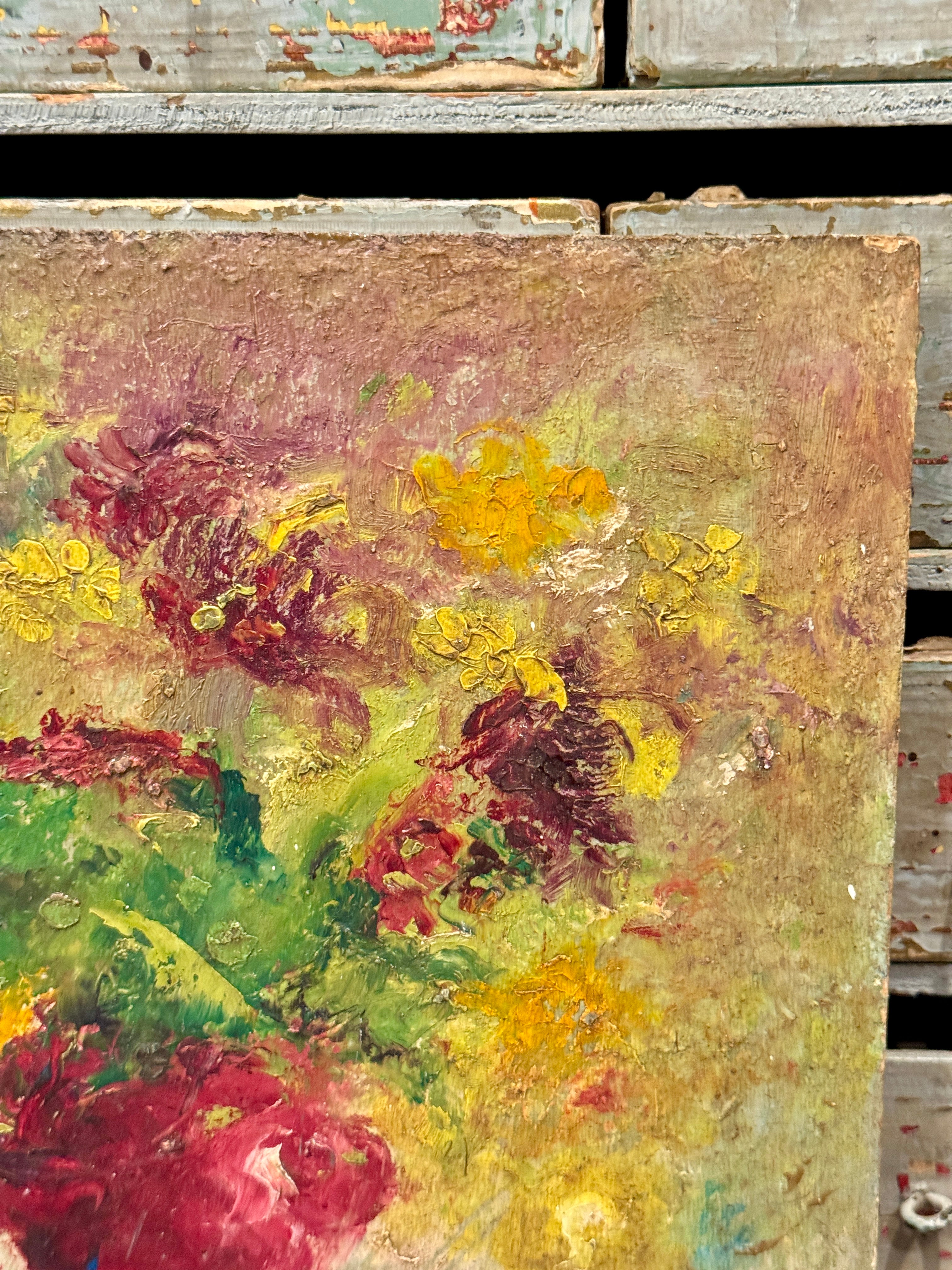 Original Antique French Botanical Painting