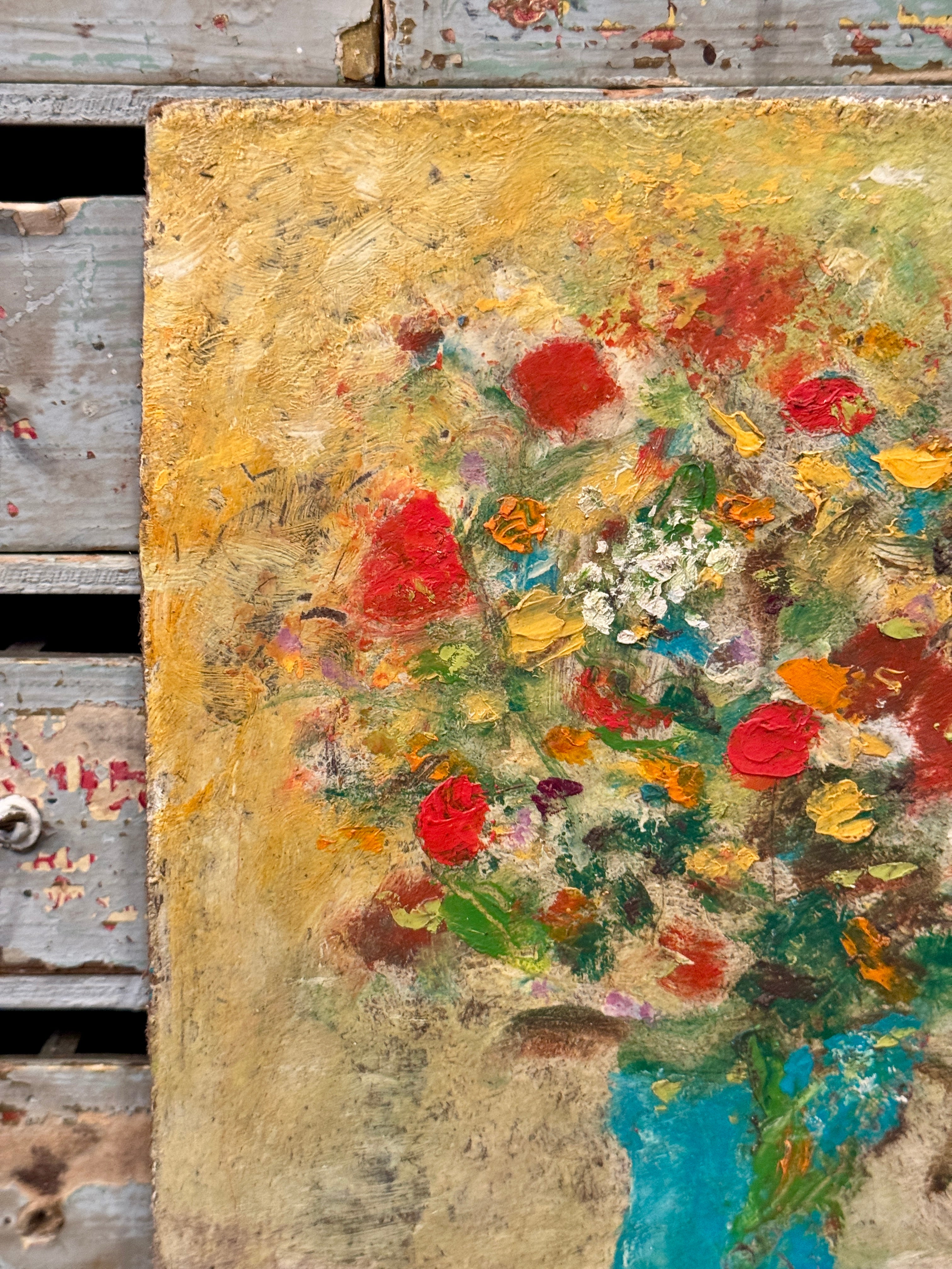 Original Antique French Botanical Painting