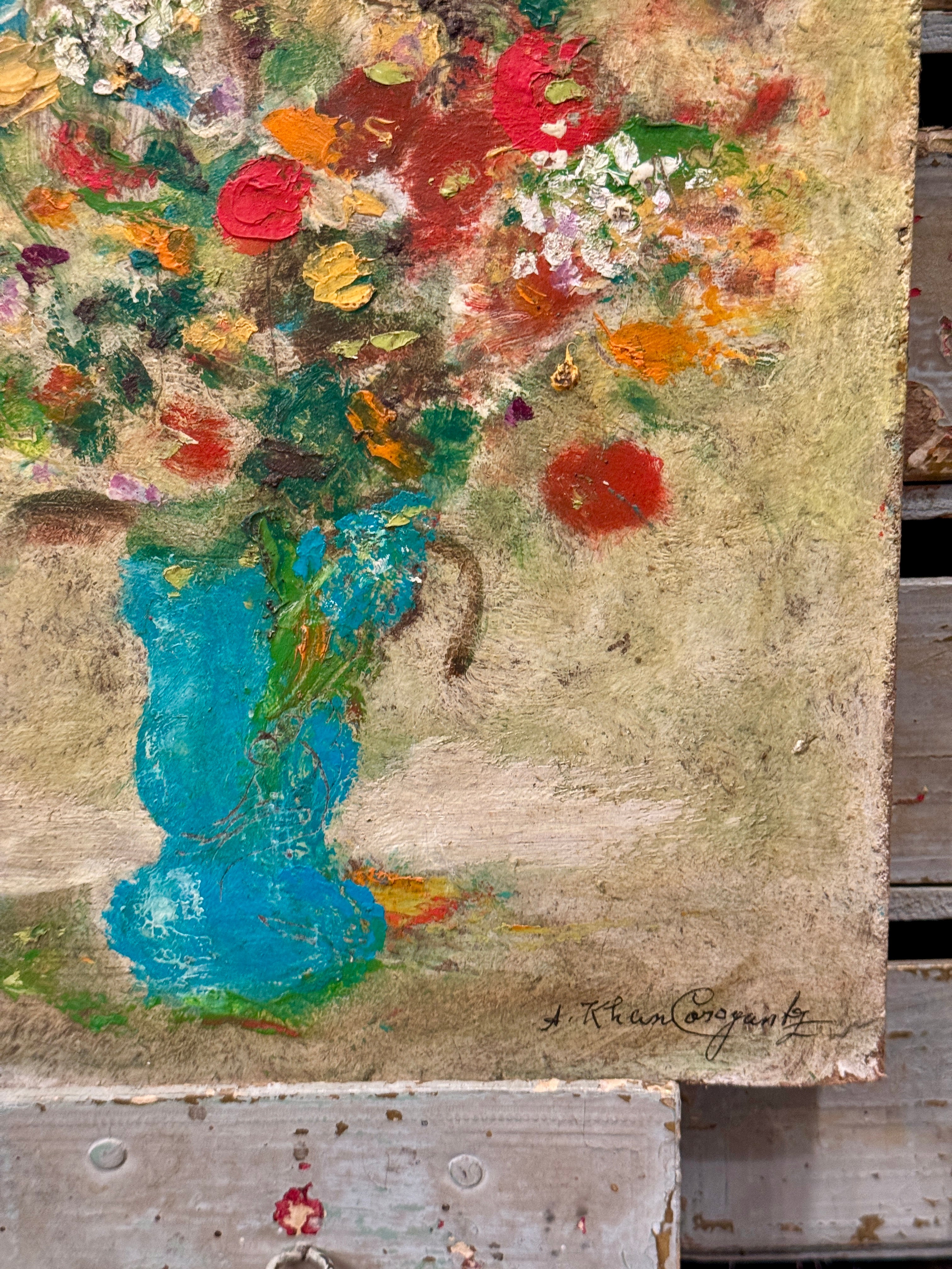 Original Antique French Botanical Painting