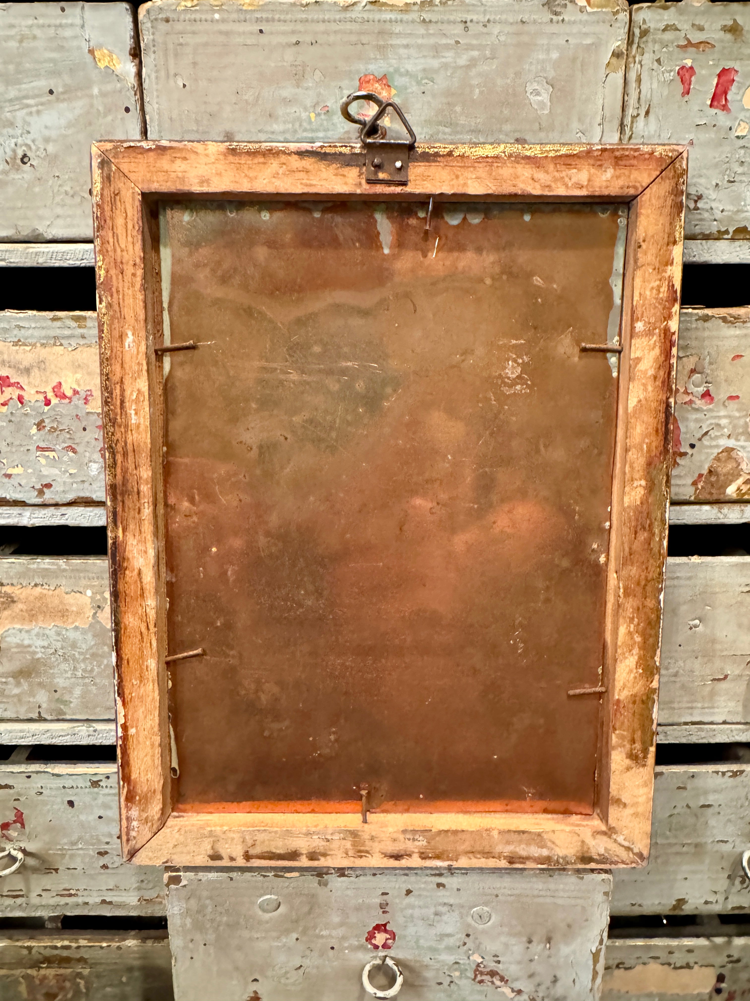 Rare Antique 1800s French Oil Painting on Copper