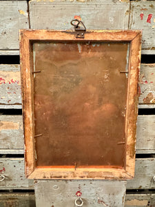 Rare Antique 1800s French Oil Painting on Copper