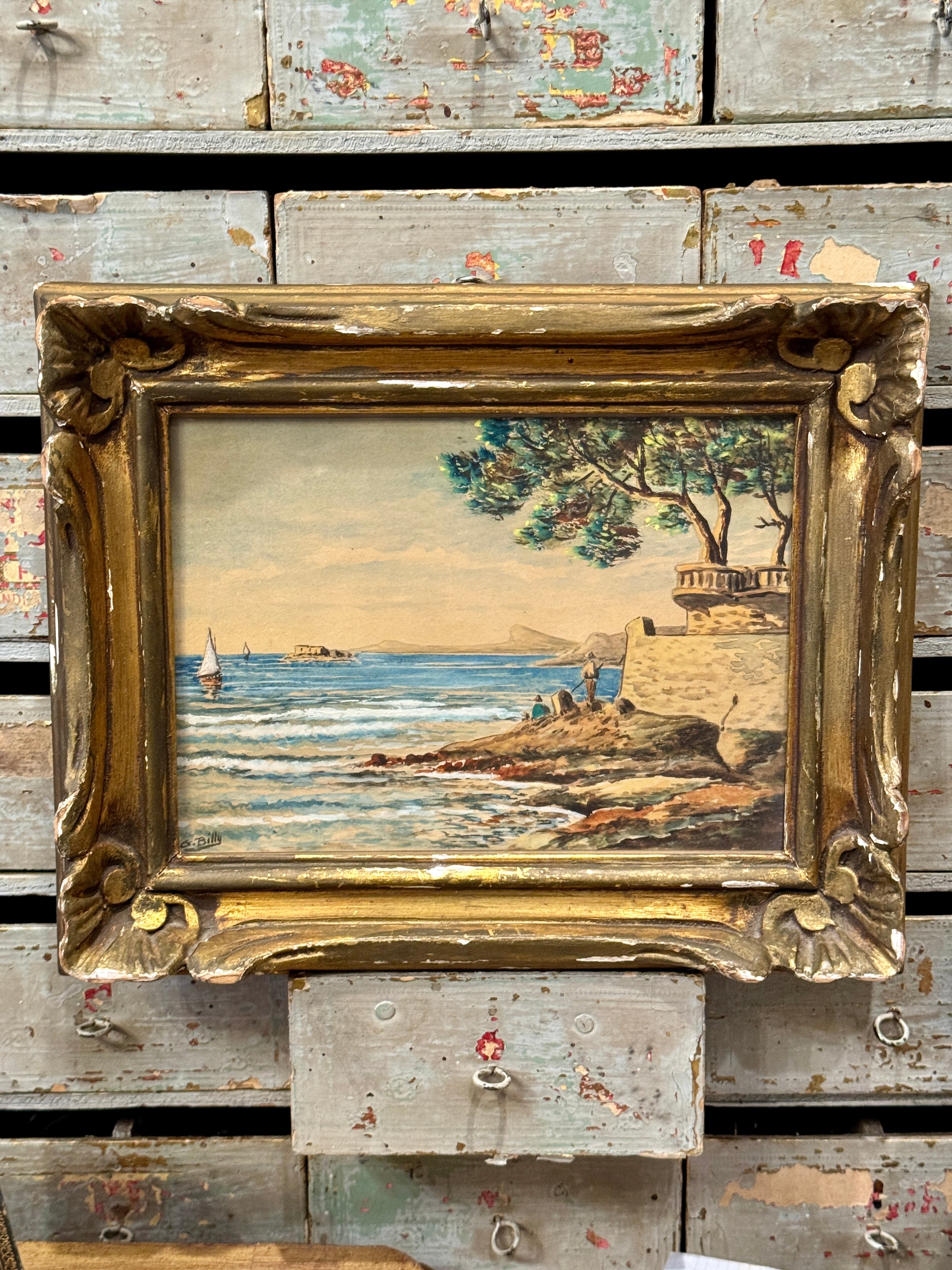 Original Antique French Painting