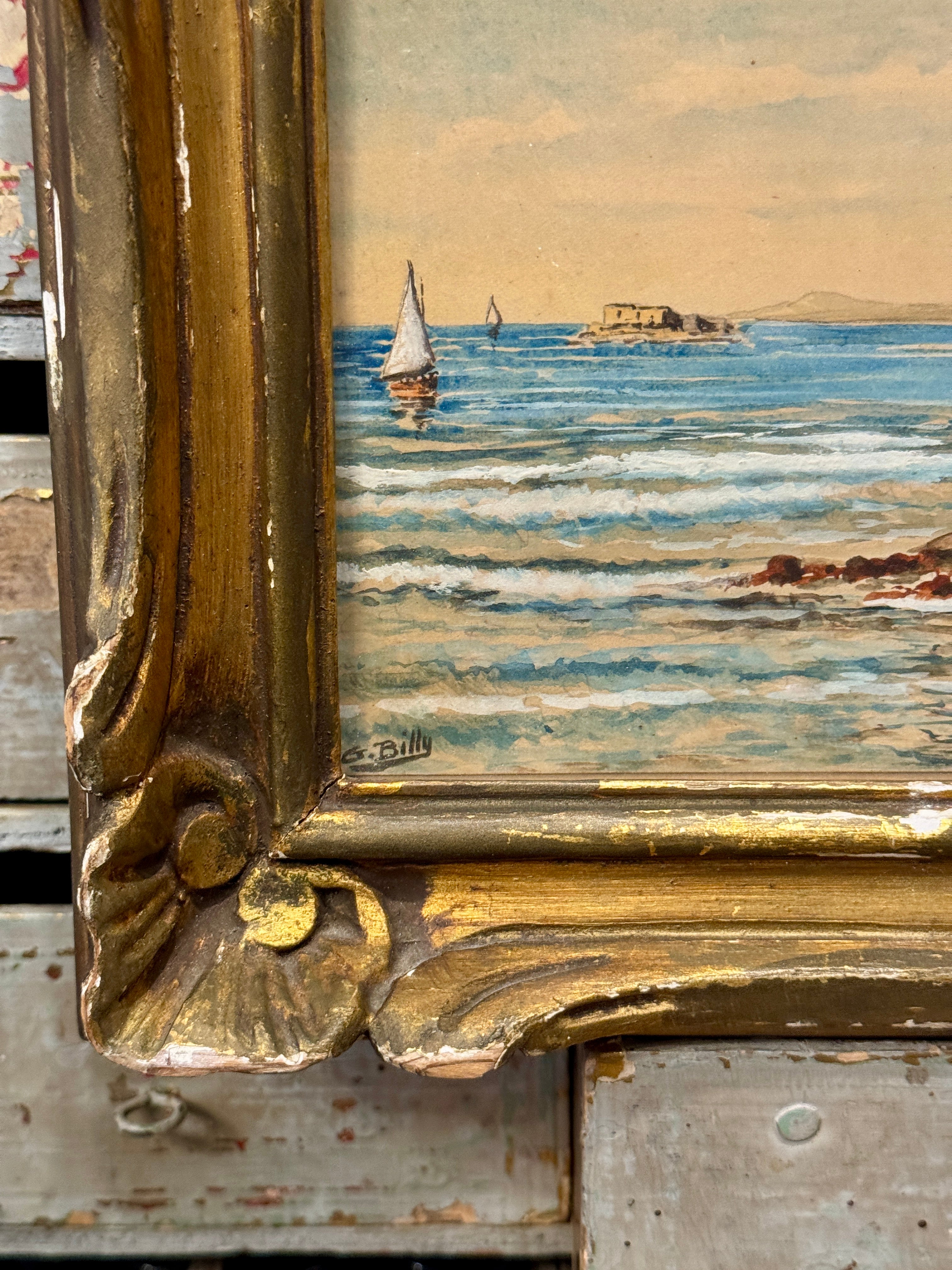 Original Antique French Painting