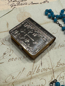 Antique French Communion Box and Rosary